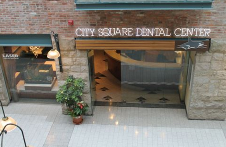 City Square Dental Center storefront on West 12th Avenue, Vancouver